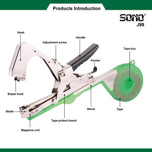 SONO J99 Herramienta Industrial de Acero al Carbono para Atar Plantas, Enredaderas y Cultivos, Máquina Atadora de Frutas y Verduras con Cinta - Product Image 2