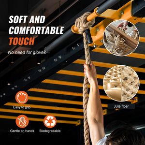 Corda da Arrampicata per Palestra da 1 Pollice di Diametro e 50 Piedi, Accessorio per Allenamento Fitness per Adulti, Attrezzatura per Esercizi - Product Image 4