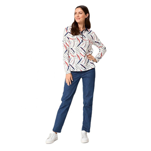 Trendy Top Quality Wholesale Office Lady <b>Polo</b> <b>Long</b> <b>Sleeve</b> <b>Shirts</b> Custom Soft Fabric Lightweight <b>Polo</b> Tee <b>Shirt</b> For Daily Wear - Product Image 1