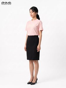 ANIMA Women's <b>Pink</b> Cotton T-Shirt Casual Breathable Short Sleeve - Product Image 3