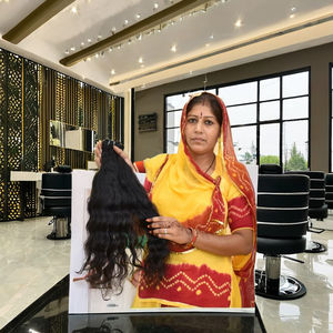 Extensiones de cabello humano indio crudo sin químicos, proveedor ondulado sin procesar, sin enredos, al por mayor, virgen, con cutícula alineada - Product Image 4