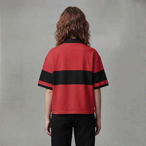 Camiseta de Mujer al por Mayor 100% Algodón, Estilo Hip Hop Moderno, Tela Piqué de 300 Gramos, Ecológica, Transpirable y Cómoda para Verano - Product Image 6