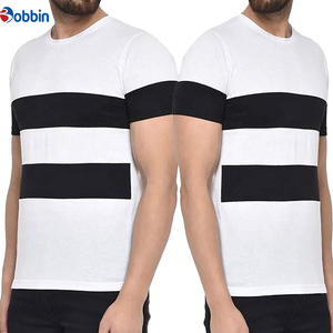 Camiseta Personalizable de Alta Calidad, Estilo Urbano, Casual, con Rayas, Manga Corta, para Hombre, Nuevo Estilo, a la Moda - Product Image 5