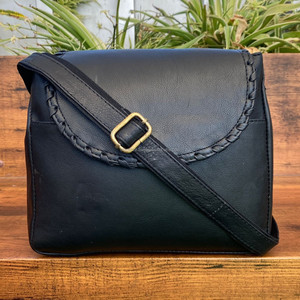 Bolsos populares de cuero genuino negro, bolso cruzado de alta calidad para mujer, bolsos de hombro de cuero de vaca duraderos con correa ajustable - Product Image 3
