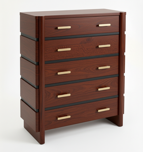 <b>5</b>-drawer Eco-Friendly Modern Mango Wood Bed <b>Frame</b> <b>5</b> Drawers Handcrafted Premium Quality Bedroom Furniture Export Wholesale - Product Image 2