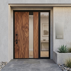Puerta Interior Moderna de Madera Sólida Agtira Jaya Kreasi con Panel de Vidrio para Decoración de Villas y Dormitorios - Product Image 3