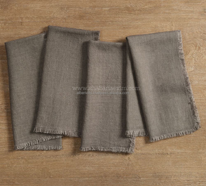 Servilleta de Lino 100% Duradera, Cuadrada, Hecha a Mano, Ecológica, Absorbente, Elegante, Plegable, de Secado Rápido, para Decoración de Mesa de Boda o Cocina - Product Image 4