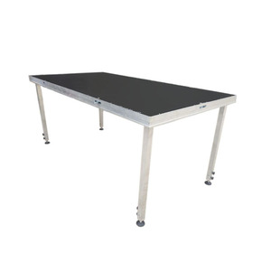 Scène modulaire portable en alliage d'aluminium et contreplaqué, capacité de charge 1000 kg, installation rapide, durable, antirouille, structure d'éclairage carrée - Product Image 3