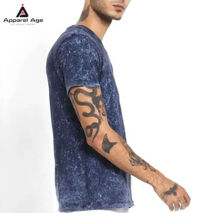 T-shirt ample imprimé respirant style streetwear délavé à l'acide pour homme – Vente chaude – 100 % coton léger – T-shirts délavés à l'acide pour homme - Product Image 6