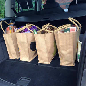 Heavy Duty Jute <b>Storage</b> Bag for <b>Clothes</b> Toys and Household Items with Reinforced Stitching - Product Image 4