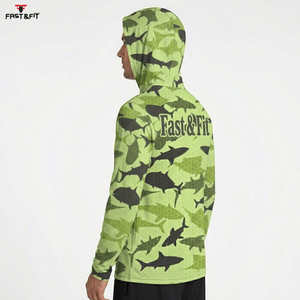 Camisetas de Pesca para Hombre con Protección Solar, Diseño Sublimado en Tela 100% Poliéster, Manga Larga y Capucha - Product Image 3