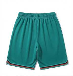 Pantalones Cortos de Baloncesto Transpirables para Hombre, Color Naranja Claro, Personalizados, de Malla, de Secado Rápido, Cintura Elástica, Casuales, Deportivos, 100% - Product Image 2