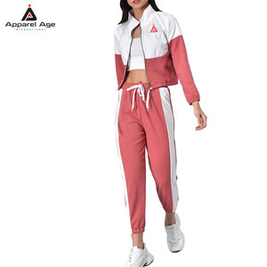 <b>Top</b> Selling In Wholesale Women Tracksuit Full Sleeve <b>Zipper</b> Front Sporty Pants Side Pockets Breathable Spring Casual Wear - Product Image 4