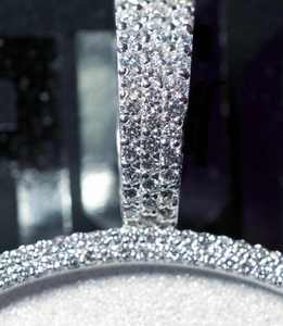 จี้เพชรฮิปฮอปแฟชั่น  แบบกำหนดเอง  วัสดุ VVS มอยส์ซาไนต์  ชุบโรเดียม  เงินแท้ 925  สำหรับทุกเพศ - Product Image 2