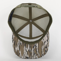 Gorra Trucker de Camuflaje de 7 Paneles Personalizada al por Mayor, Parte Delantera de Algodón, Parte Trasera de Malla, Gorra de Caza de Alto Rendimiento