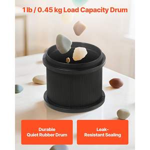 1 lb <b>Rock</b> <b>Tumbler</b> Kit 4-Speed 1-9 Day Timer Direct Drive Motor Quiet Operation <b>Rocks</b> Polisher for <b>Rock</b> Polishing for Rose Quartz - Product Image 5