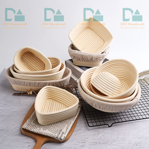 Juego de Cestas Ovaladas Premium de Ratán para Fermentación de Pan, para Panadería con Levadura Natural, Ecológico, Proveedor OEM - Product Image 2