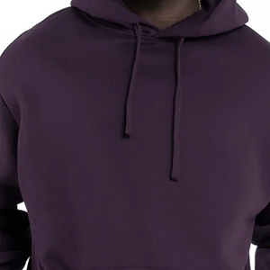 Custom Logo <b>Fleece</b> <b>Thick</b> Heavyweight Oversized Hoodie Men Sweatshirt Drop Shoulder Solid Winter 100% Cotton Windproof - Product Image 2