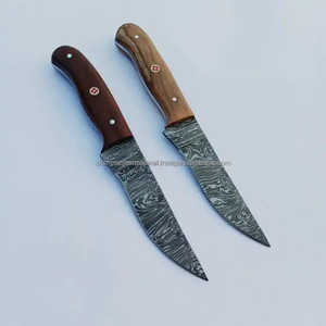 Couteaux à désosser personnalisés Couteau de chef de cuisine en acier damas professionnel Couteaux d'office Manche en bois - Product Image 2
