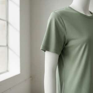 Camiseta Casual de Algodón de Primera Calidad, Manga Corta, Estilo Urbano, Absorbe la Humedad, Corte Clásico, para Mujer, 180 Gramos, Verano, Logotipo Personalizado - Product Image 5