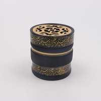 Brûleur de Bakhoor de luxe en calligraphie arabe, porte-encens en métal pour Oud, Mabkhara moderne pour la décoration du Ramadan et cadeau islamique pour Majlis
