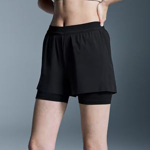 Nouveauté 2026 Short de sport deux-en-un pour femme, effet seconde peau, respirant et confortable, pour yoga, fitness, entraînement, course et gym, coupe ample - Product Image 4