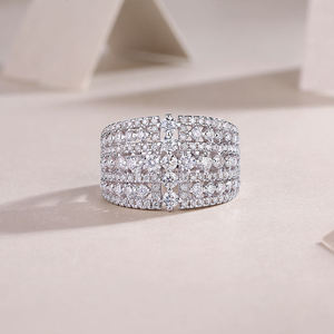 women elegant sparkling design 925 sterling silver moissanite engagement wedding <b>ring</b> anniversary bridal and Unisex band - Product Image 2