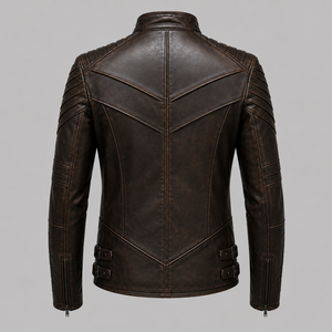 Nouvelle arrivée : veste en cuir pour homme, design tendance de haute qualité, veste en cuir de motard pour homme, veste en cuir homme - Product Image 1