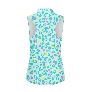 Chemise décontractée à fermeture éclair légère et respirante, haut tendance, vente en gros, usine, sur mesure, sans manches, fermeture éclair, pour femme - Product Image 6