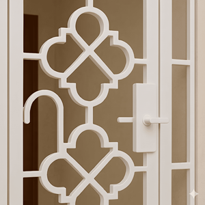 KHP Traditional Wrought Iron Security Door Manual <b>Swing</b> Exterior Entry Metal Gate Finished Surface Anti-Theft Design 1 Year - Product Image 5