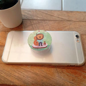 Support de téléphone flexible en acier au carbone en forme d'animal mignon avec poignées amusantes pour - Product Image 3