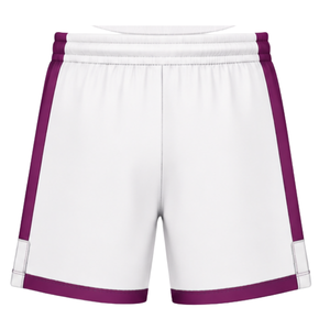 Pantalones Cortos de Rugby Blancos y Morados, Cintura Elástica con Cordón, Uniforme de Equipo Personalizado, Ropa Deportiva Transpirable para Entrenamiento, Ropa Deportiva de Alto Rendimiento - Product Image 2