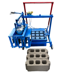 Manual Mobile <strong>Brick</strong> Making Machine for Hollow Interlock Paving <strong>Blocks</strong> with Motor - Product Image 1