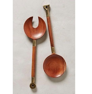 Meilleures ventes 2024 : Ensemble de 2 ustensiles de service à salade en bois d'acacia, tendance actuelle, accessoires de cuisine - Product Image 5