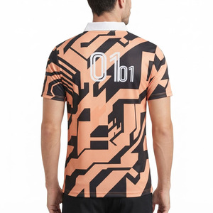 Polo de golf pour homme, vêtements d'entraînement de golf pour homme, maillot de golf de haute qualité pour homme, maillot de golf 100% polyester - Product Image 2