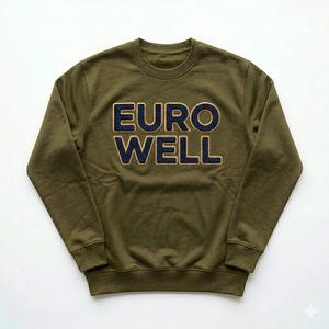 Sudadera de Invierno Gruesa Lisa de Polialgodón para Sublimación al por Mayor, Ropa Deportiva Casual con Diseño de Tendencia y Logotipo Aplicado - Product Image 2