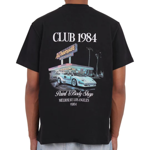 เสื้อยืดคอลเลคชั่นฤดูร้อนสำหรับผู้ชาย ลายกราฟิก ทรงปกติ แขนสั้น สวมใส่สบาย ผ้าฝ้ายน้ำหนักเบา รับทำโลโก้ตามแบบ โรงงาน OEM - Product Image 4