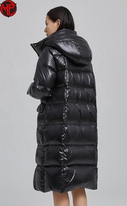 Chaqueta acolchada larga de invierno para mujer, abrigo con capucha, manga larga, impermeable, a prueba de viento, abrigo largo cálido para mujer - Product Image 5