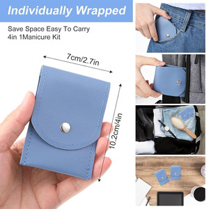 Kit complet de manucure et pédicure pour hommes, femmes et usage familial, kit de manucure professionnel avec étui de rangement - Product Image 4