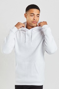 Sweat-shirt à capuche unisexe en polaire 320 g/m², pull d'hiver en coton et polyester, coupe régulière, doublé, logo sur le devant - Product Image 2