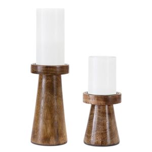 Unique Wooden Candle Holder Handmade Decorative Craft For Home Interior Styling And Wedding <b>Table</b> Decoration - Product Image 6