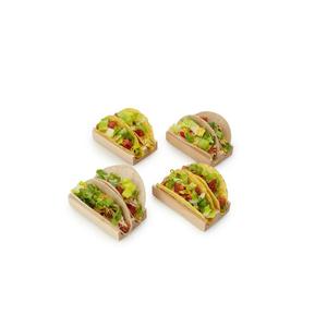 Soporte para Tacos de Madera de Acacia Ecológico, Decorativo, para Exhibición de Comida Mexicana, Venta al por Mayor, Utensilios de Cocina Profesionales, Servidor de Conchas de Taco - Product Image 3