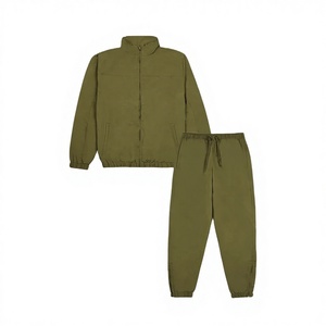 Custom Winter Casual Solid Nylon Tracksuit <b>Set</b> for Men Lightweight <b>Waterproof</b> Breathable Sports Training Track Suit Custom - Product Image 4