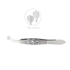 Pinzas para Glándulas de Meibomio C Collins Expressor para Ojos Secos, Punta de 6 mm, Microcirugía Oftálmica, Acero Inoxidable, Manual, Reutilizable, Precisión - Product Image 3