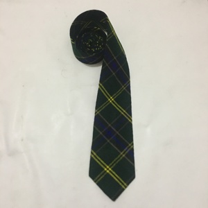 <b>wool</b> Scottish tartan <b>tie</b>, likely featuring the MacKellar Modern or Gordon pattern - Product Image 1