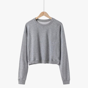 Sweat-shirt court personnalisé confortable pour femme, sweat-shirt court à manches longues mignon pour femme, sweat-shirt pour tous les jours, saison hivernale - Product Image 6