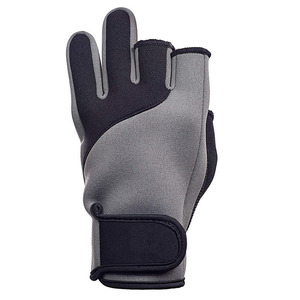 2026 New Arrival Leather Fishing <b>Gloves</b> with Hook Loop Closure Adjustable Non-slip Unisex All Seasons Best Selling Best Price - Product Image 5