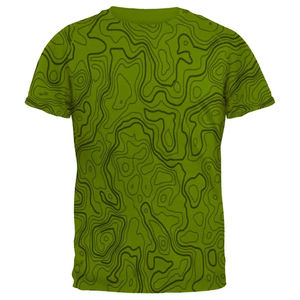 Men's Red <b>Geometric</b> Pattern Short Sleeve T-<b>Shirt</b> Regular Fit O-Neck Casual Jersey Print Top - Product Image 5
