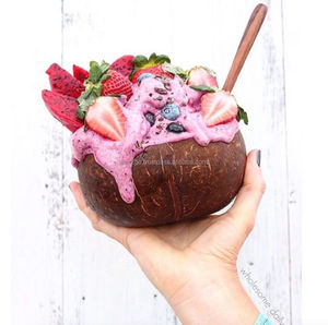 Bols en noix de coco naturels faits à la main - 100% biologiques, écologiques, réutilisables pour smoothies et salades, pour une alimentation végétalienne - Product Image 4