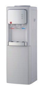<span class=keywords><strong>Distributeur</strong></span> <span class=keywords><strong>d</strong></span>'<span class=keywords><strong>eau</strong></span> sur pied avec réfrigérateur, personnalisé, électrique, en plastique, à poussée, chaud, 3 robinets, compresseur de refroidissement - Product Image 2